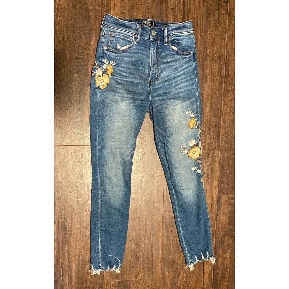 A&F High Rise Super Skinny Jeans
